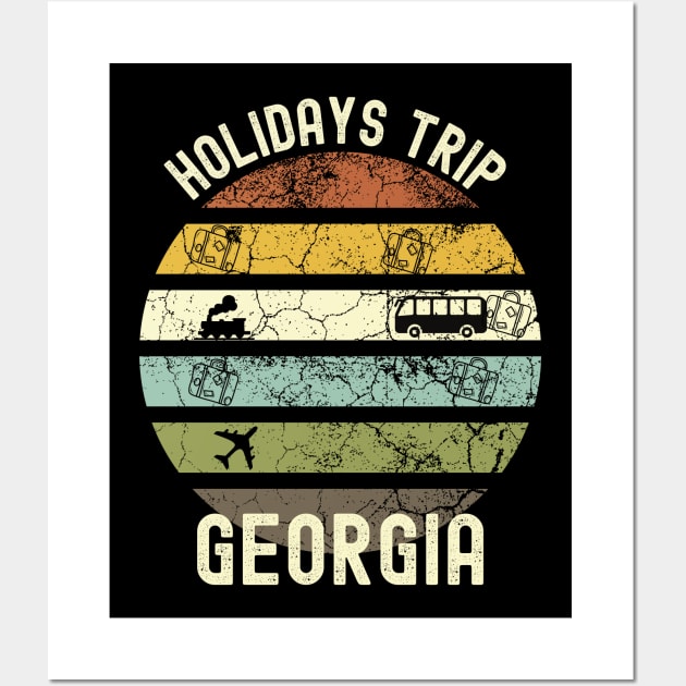 Holidays Trip To Georgia, Family Trip To Georgia, Road Trip to Georgia, Family Reunion in Georgia, Holidays in Georgia, Vacation in Georgia Wall Art by DivShot 